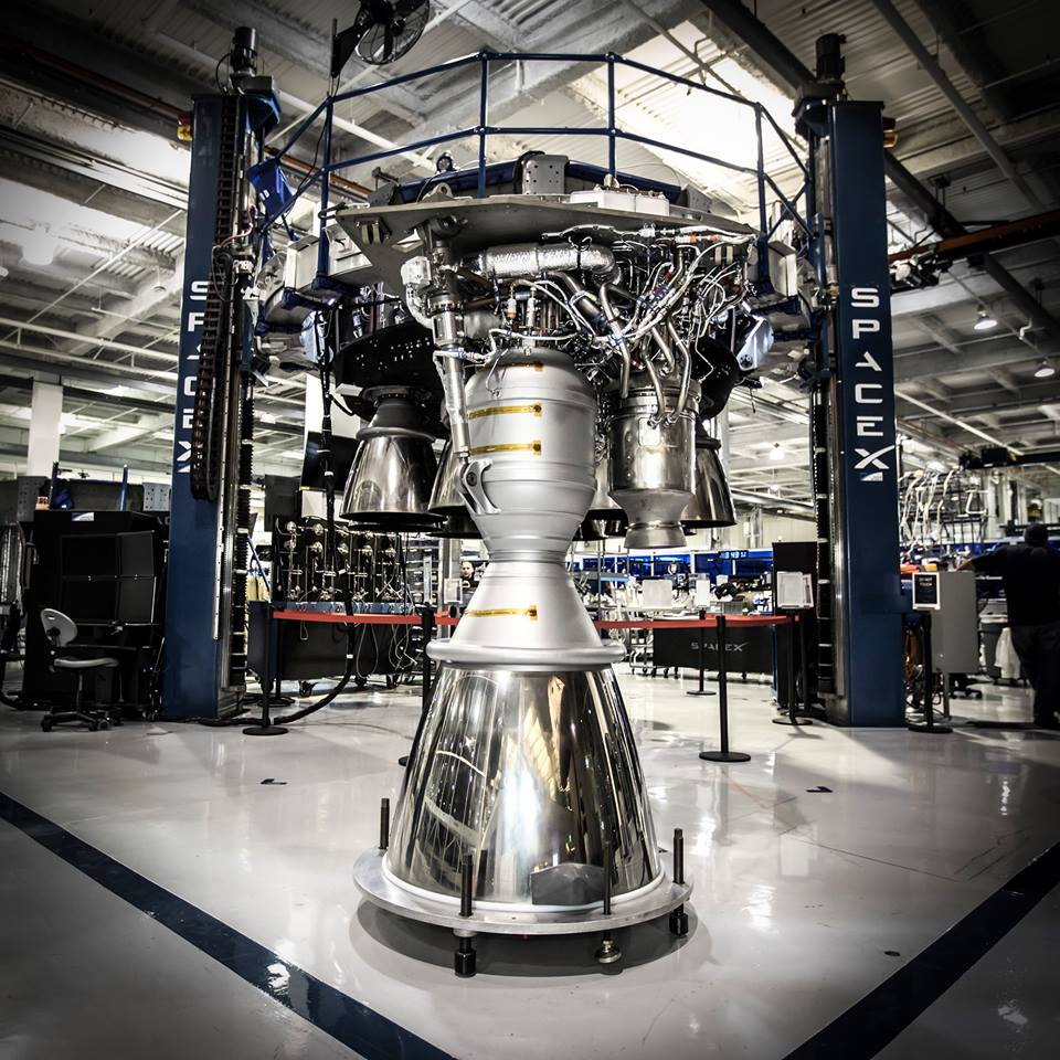 Il motore Merlin di SpaceX del Falcon 9