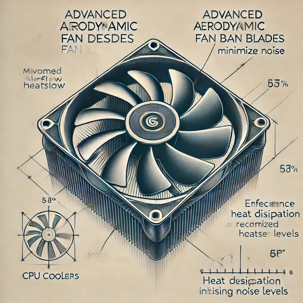 Disegno aerodinamico delle ventole
