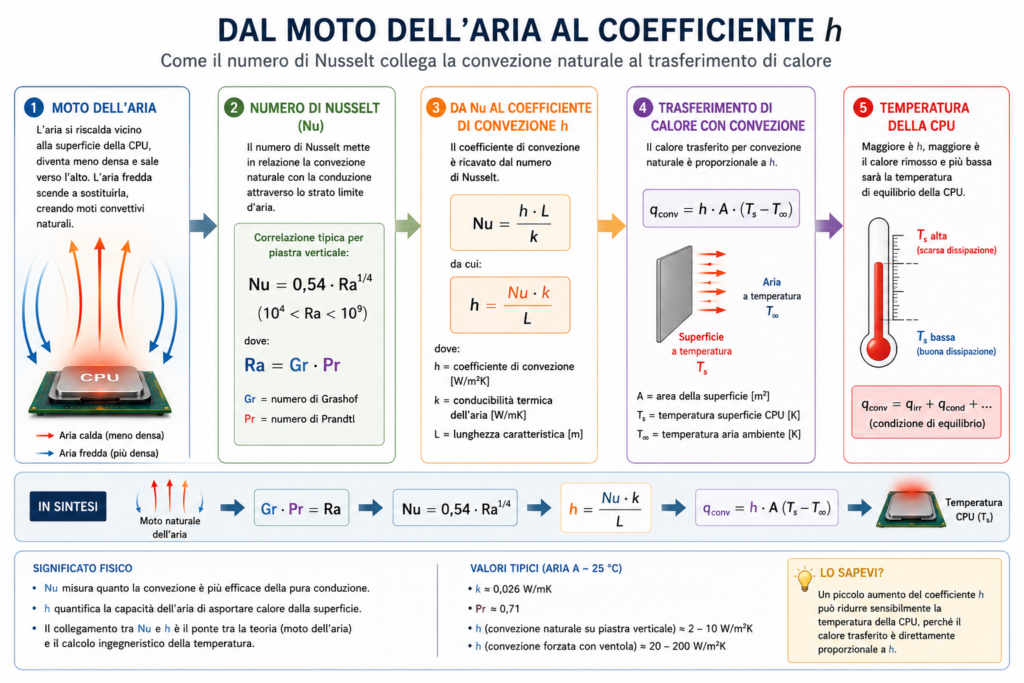 Dal moto dell'aria al coefficiente h.